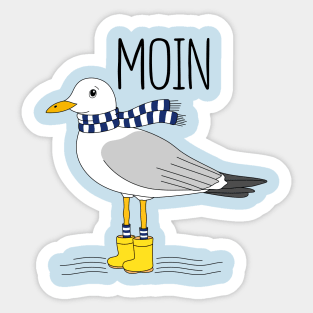 Seagull and the sea Sticker
